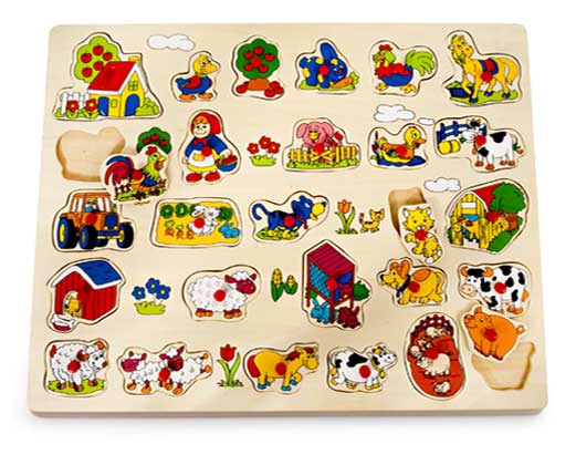 Pino Toys Velika drvena uklapalica Farma - Image 1