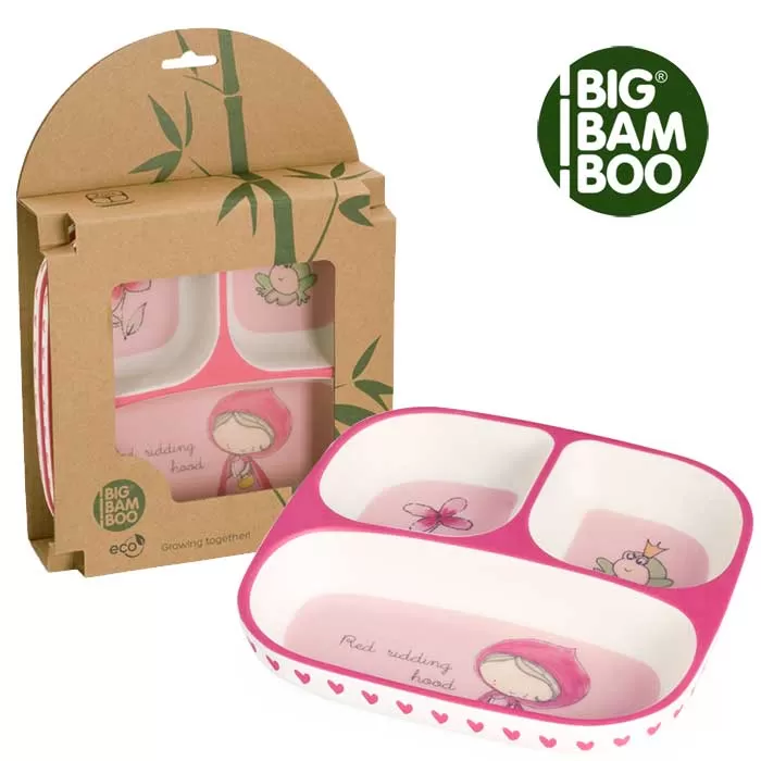 BigBamBoo Dečije činije sa pregradama Crvenkapa Set 2 komada