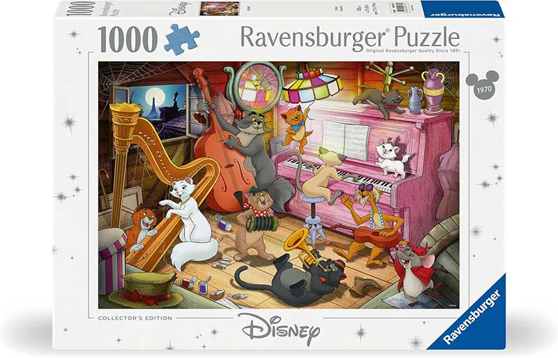 Puzzle slagalica 1000 delova Mačke iz visokog društva Disney Collestors Edition Ravensburger 12000753