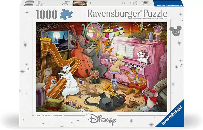 Puzzle slagalica 1000 delova Mačke iz visokog društva Disney Collestors Edition Ravensburger 12000753
