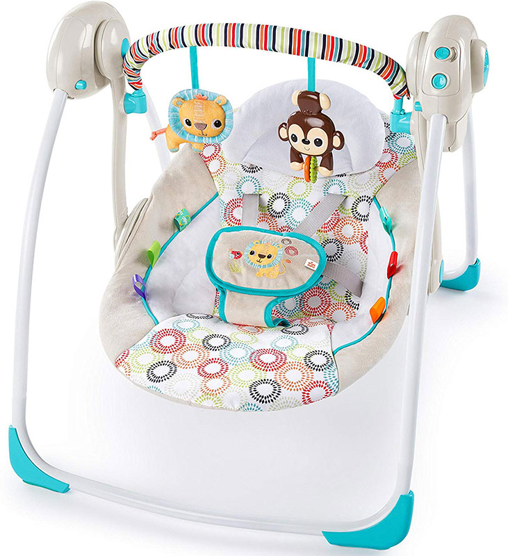 Bright Starts Ljuljaška za bebe Petite Jungle 11134