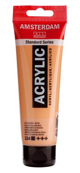 TALENS Amsterdam Akrilna boja - Akrilik - Napuljsko žuta crvena 120ml 680224