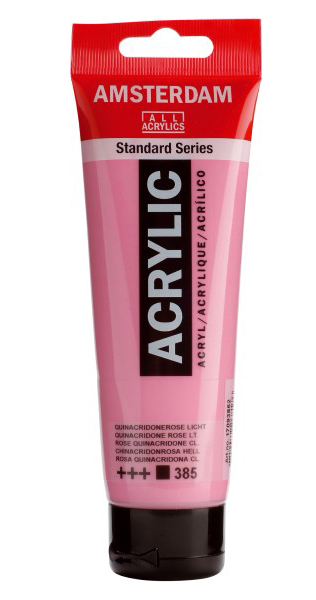 TALENS Amsterdam Akrilna boja - Akrilik - Svetla Quinacridone roze 120ml 680385 - Image 1