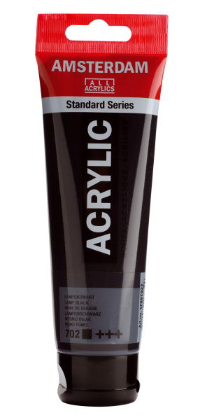 TALENS Amsterdam Akrilna boja - Akrilik - Čađava crna 120ml 680702