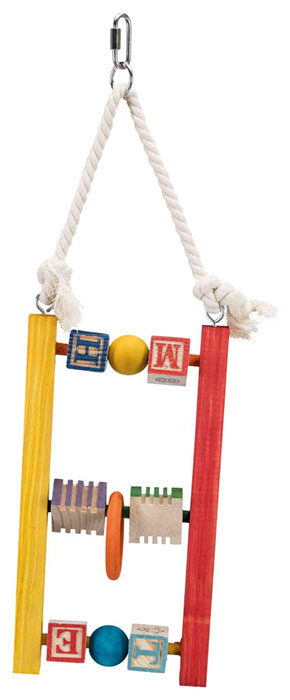 Šarene merdevine - ljuljaška - igračka za ptice Trixie 58849