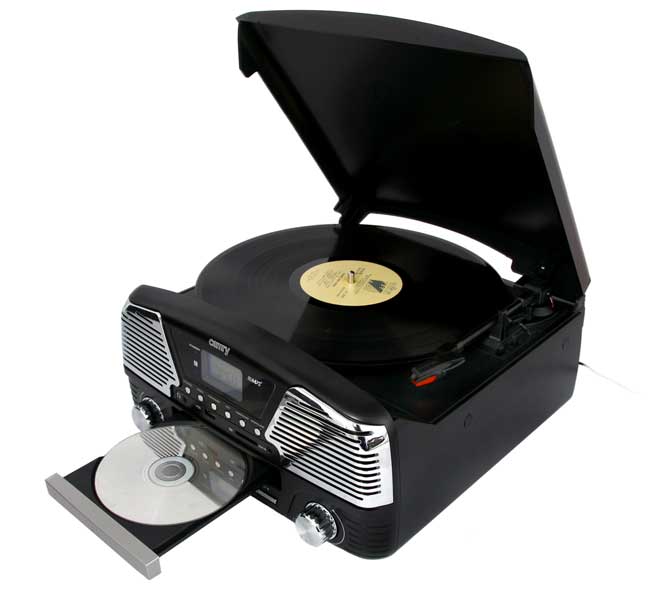 Gramofon sa SD/MMC USB i CD plejerom Camry CR 1134 B