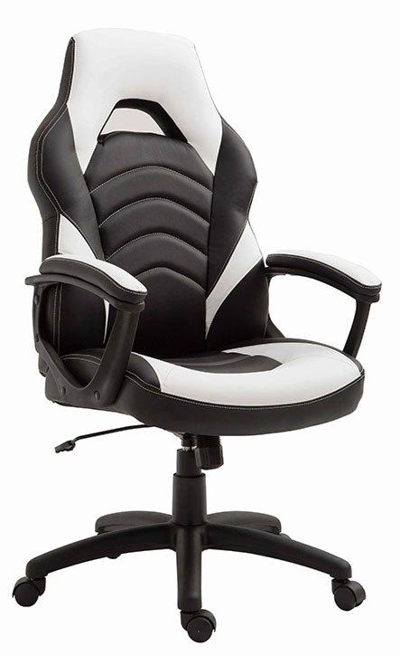 Gejmerska - Kancelarijska Fotelja Simone White - Black 2326