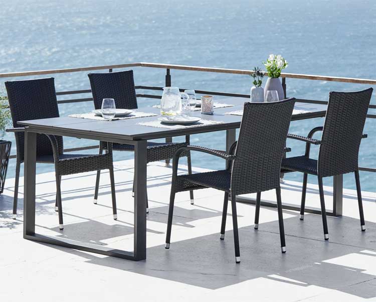 Baštenska garnitura Sierra Sto i četiri stolice