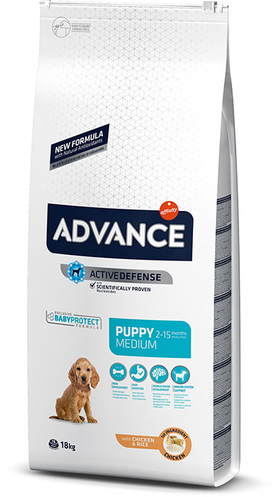 Hrana za štence srednjih rasa pasa Advance Medium Puppy pakovanje 18kg