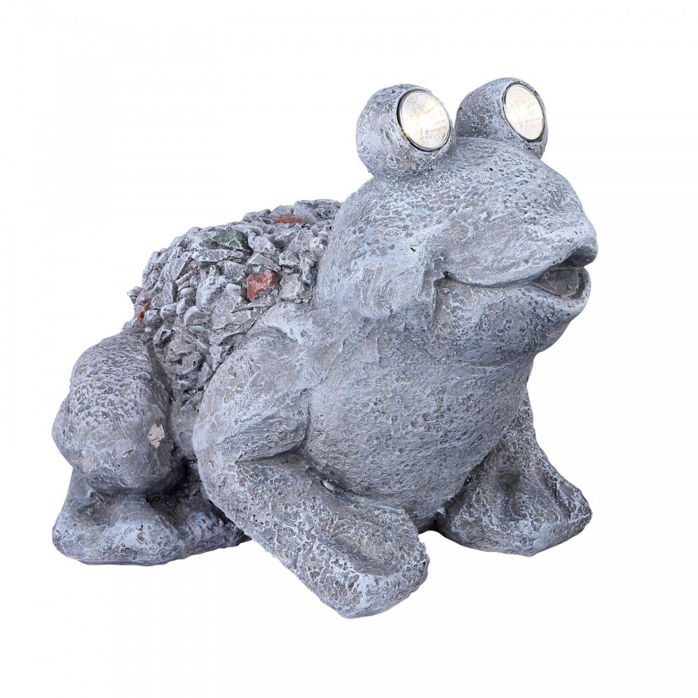 Globo solarna lampa siva žaba