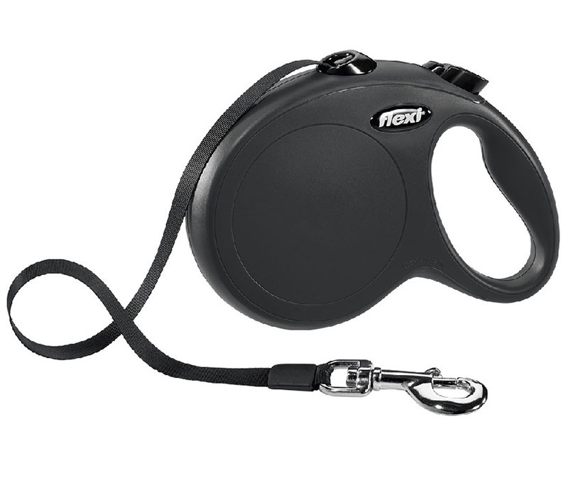 Flexi Povodac za pse New Classic L Tape 5m Black