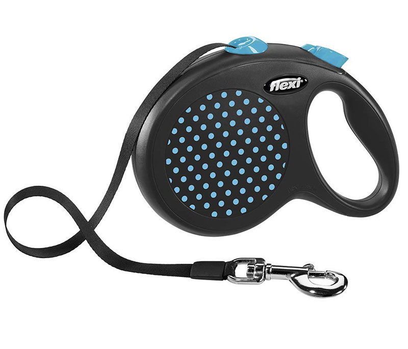 Flexi Povodac za pse Design L Tape 5m Blue