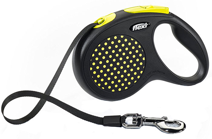 Povodac za psa Flexi Design M Tape 5m Yellow