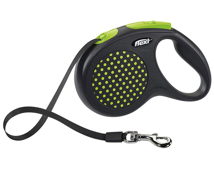 Povodac za psa Flexi Design M Tape 5m Green