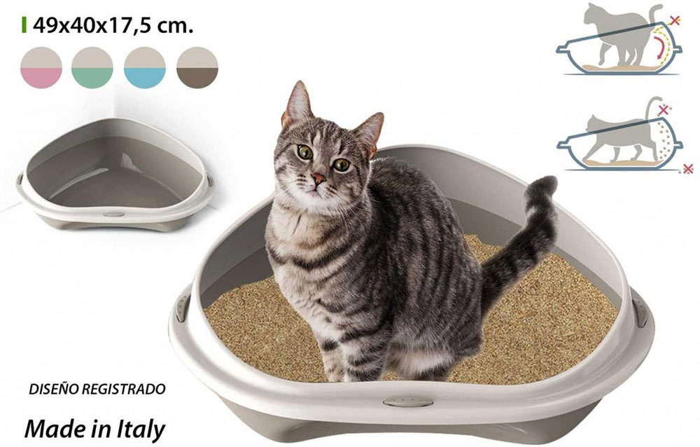 Ugaoni toalet za mačke Shuttle Corner 49cm Georplast 10535