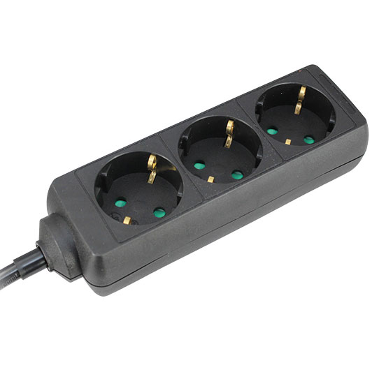 Commel produžni kabl sa 3 utičnice 3 m crni