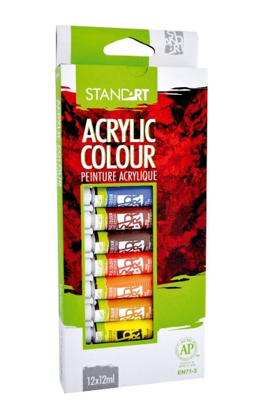 STANDART Set Akrilne boje Akrilici 12x12ml