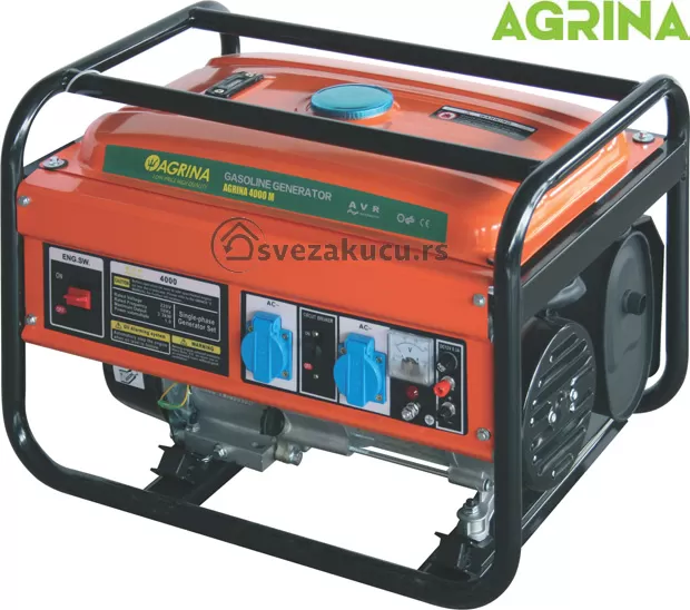 Benzinski monofazni agregat za struju Agrina 4000