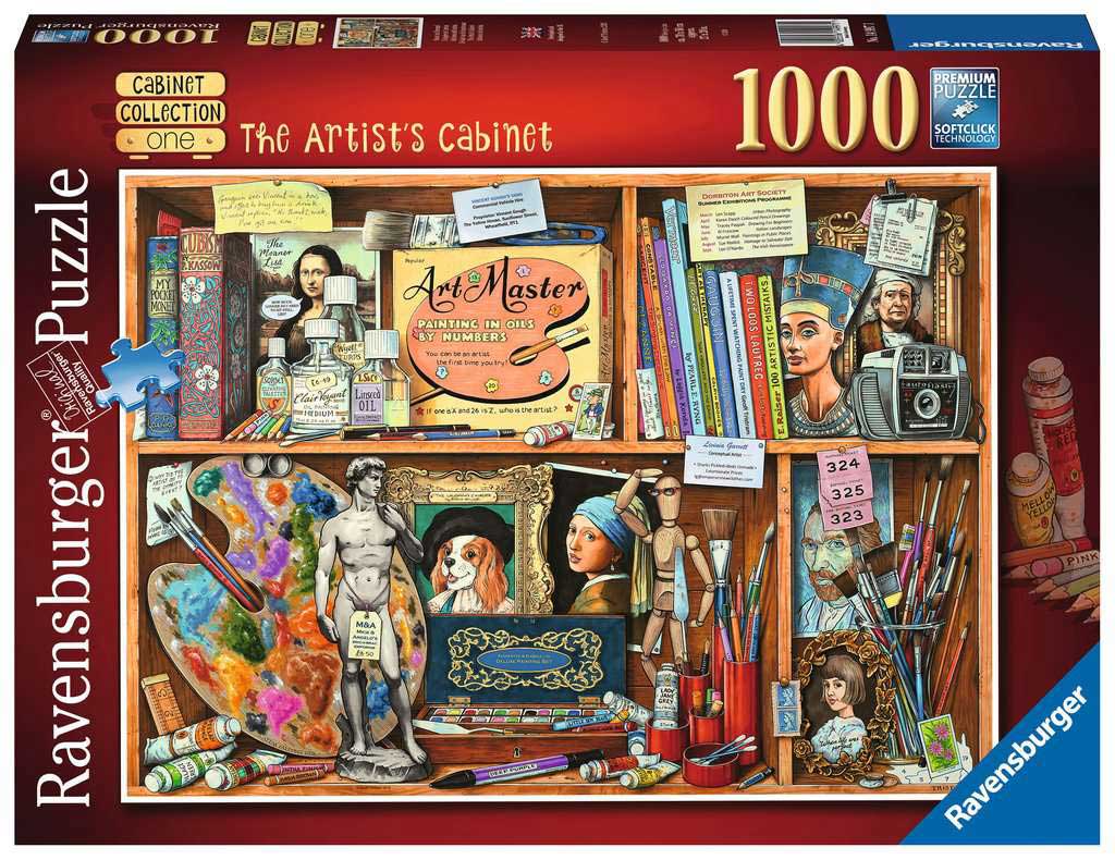 Puzzle 1000 delova Kabinet jednog umetnika Ravensburger 14997