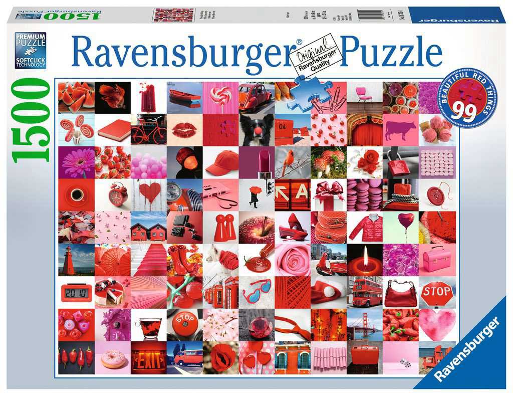 Puzzle Slagalica 1500 delova 99 Lepih crvenih stvari Ravensburger 16215