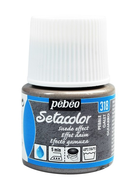PEBEO Setacolor - Suede Effect - Pokrivna boja za tekstil 45ml ŠLJUNAK 664717