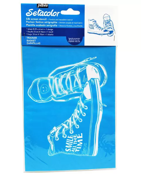 PEBEO Setacolor Šablon A5 za slikanje na tekstilu PATIKE 664975