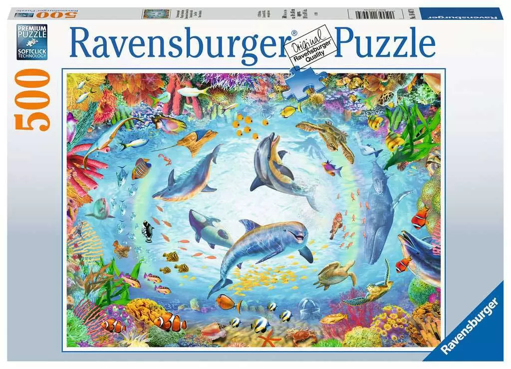 Puzzle Slagalica 500 delova Ronjenje u podvodnoj pećini Ravensburger 16447