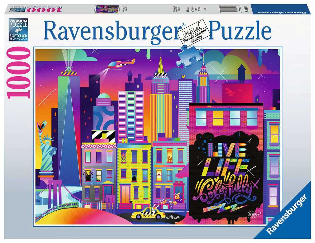 Puzzle Slagalica 1000 delova Boje NYC Ravensburger 16454