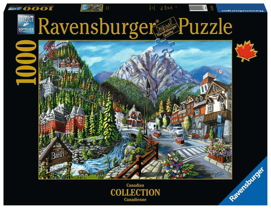 Puzzle Slagalica 1000 delova Dobro došli u Banf, Kanada Ravensburger 16481