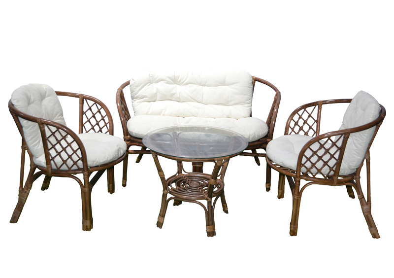 Baštenska garnitura Bahama Ratan Brown