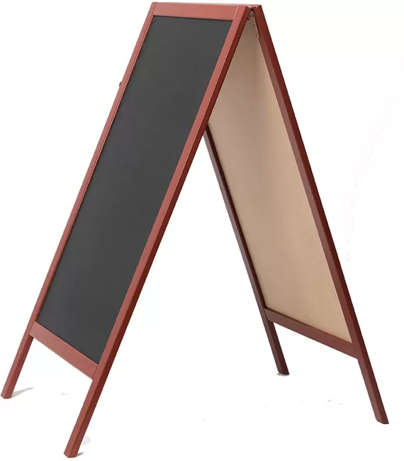 Obostrani A Pano sa tablama za pisanje kredom 120x60cm