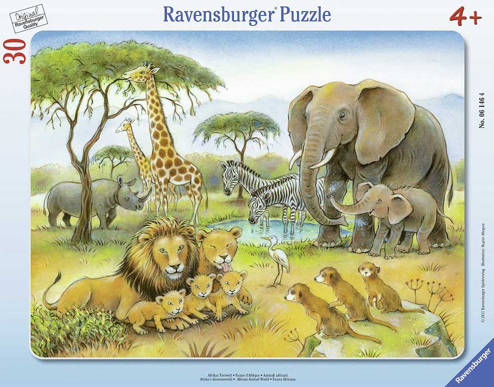 Puzzle slagalica 30 delova Afričke životinje Ravensburger 06146