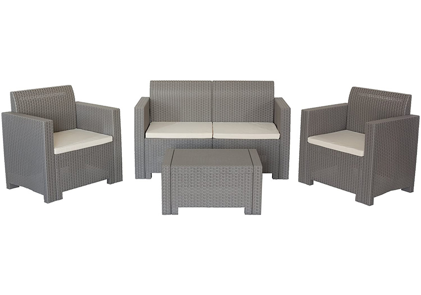 Baštenska Garnitura Nebraska 2 Tauper - Dvosed, 2 Fotelje i Sto