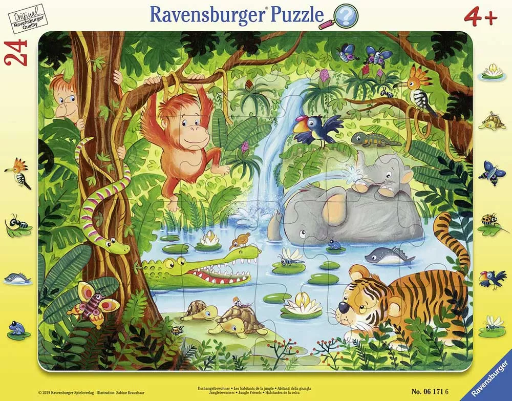 Puzzle slagalica 24 dela Prijatelji iz džungle Ravensburger 06171