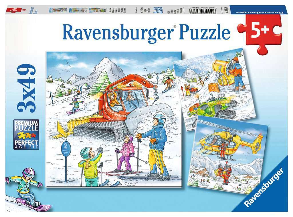 Puzzle 3x49 delova Idemo na skijanje! Ravensburger 08052