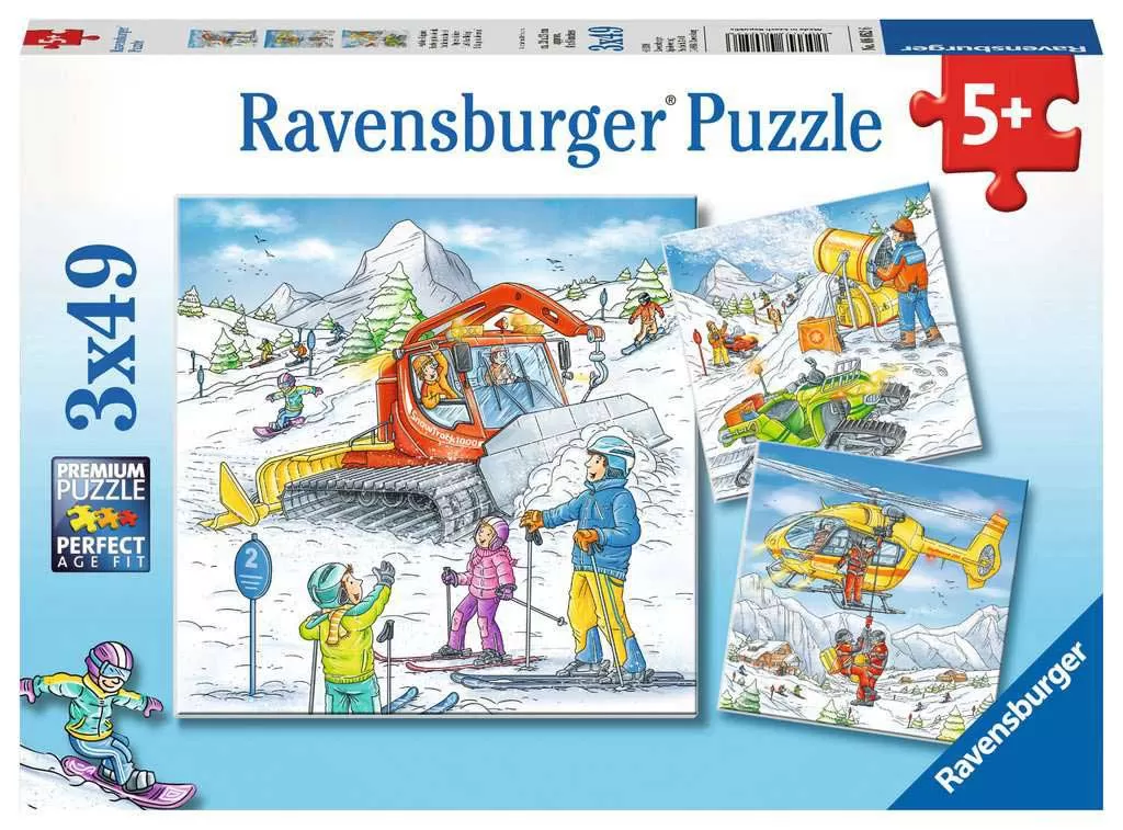 Puzzle 3x49 delova Idemo na skijanje! Ravensburger 08052