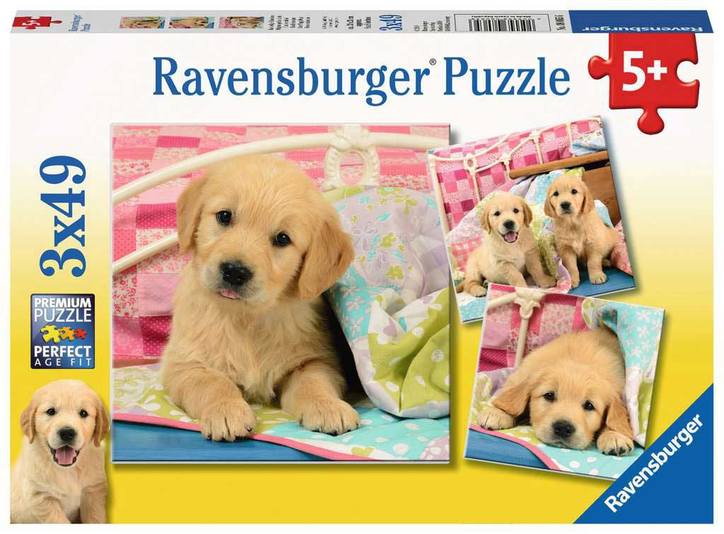 Puzzle 3x49 delova Slatki štenci Ravensburger 08065