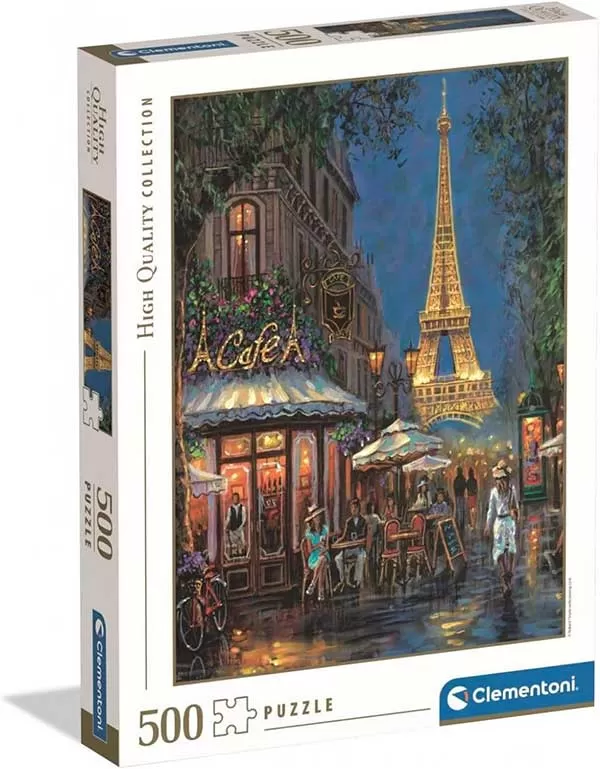 Puzzle slagalica 500 delova Veče u Ajfel kafeu Clementoni HQC 35571
