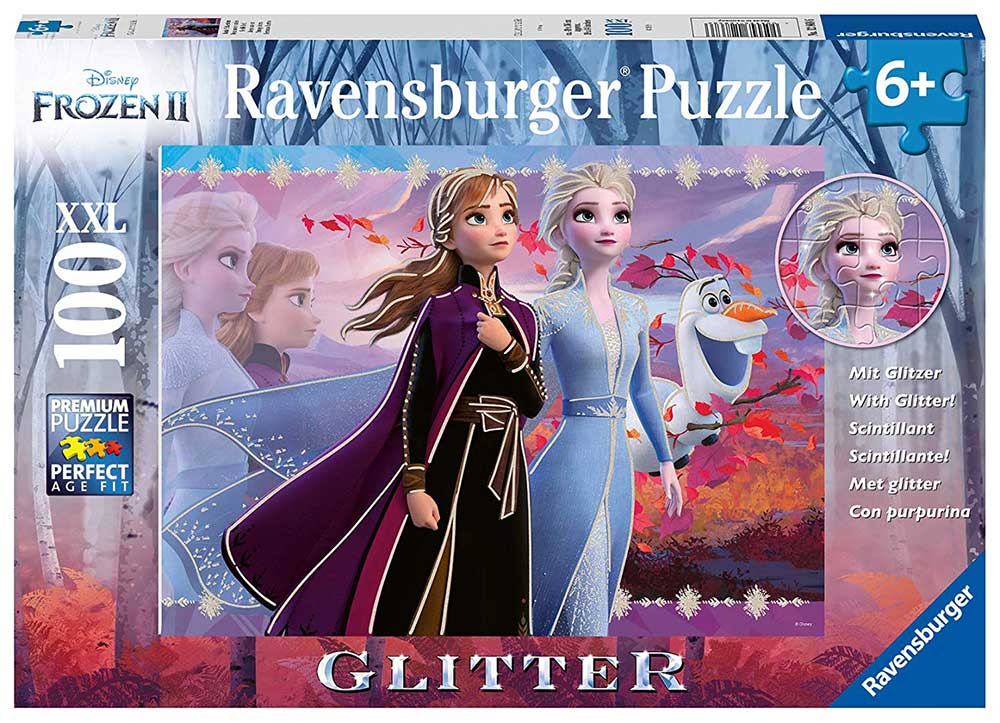 Glitter Puzzle 100 XXL delova Disney Frozen 2 - Snažne sestre Ravensburger 12868