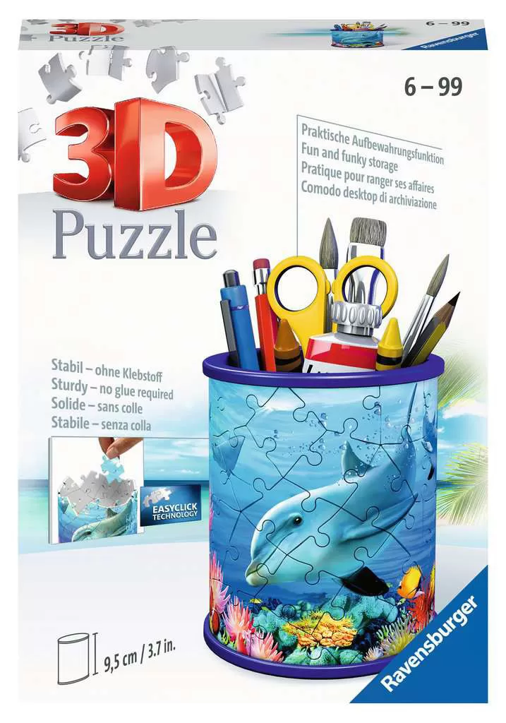 RAVENSBURGER 3D puzzle Kutija za olovke Podvodni svet - DELFIN RA11176
