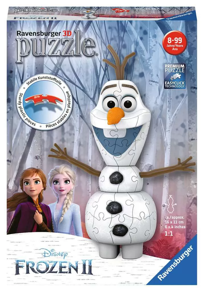 RAVENSBURGER 3d puzzle Dizni Frozen 2 - OLAF RA11157