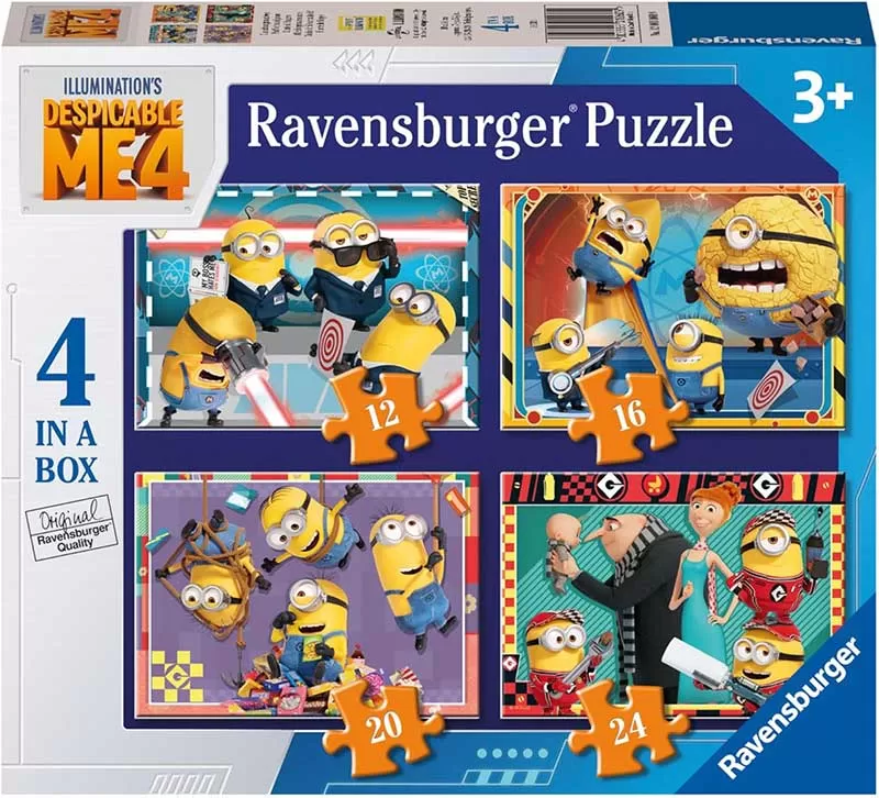 Puzzle slagalica za decu 4u1 Minions - Grozni ja Ravensburger 12001060