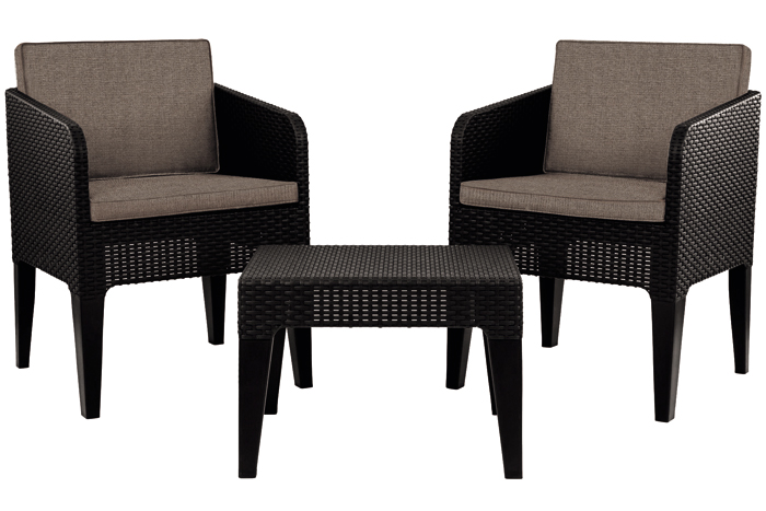 Balkonski set Columbia Dve fotelje i stočić