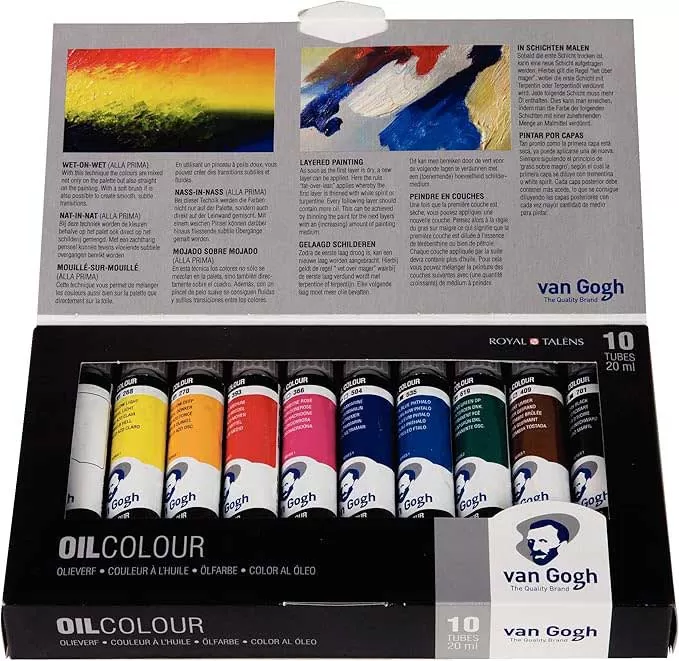 TALENS Van Gogh Oil Colour Basic Set 02C410 - Komplet uljanih boja 10 x 20ml 685901