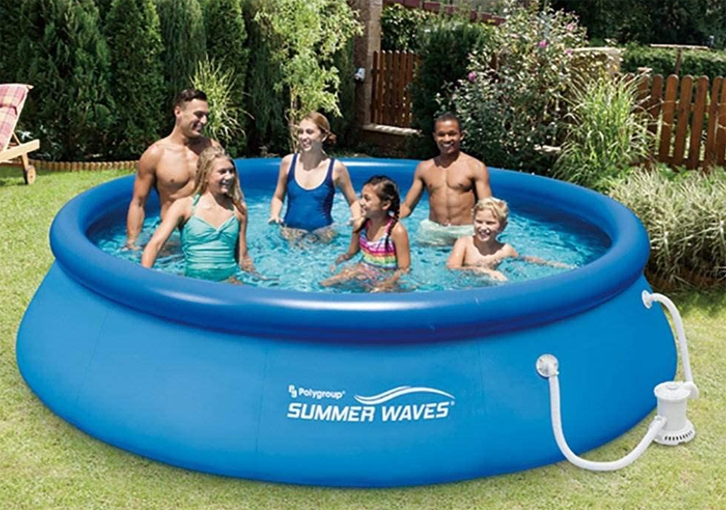 Bazen na naduvavanje sa filter pumpom 366x76cm Polygroup Summer Waves Quick Set