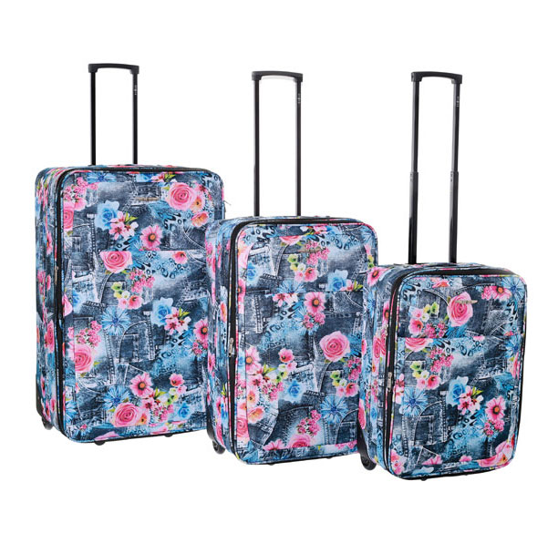Komplet kofera 55/66/76cm Enova Marbella Roses 516140 - Image 1