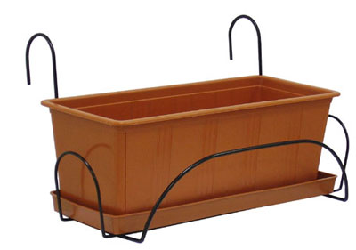 Balkonska korpa Ivona 40cm bela 1489 3kom