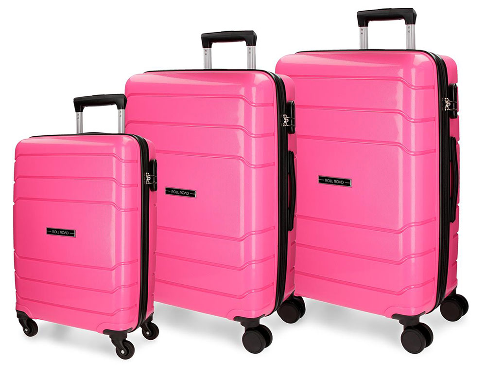 Set tvrdih kofera 80/68/58cm Roll Road Fast Rose 58494