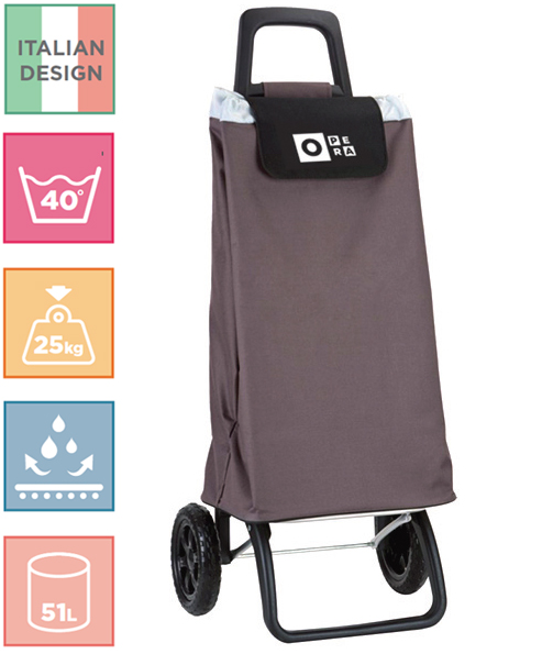 Kolica za pijacu i kupovinu Opera Metropolitan Brown