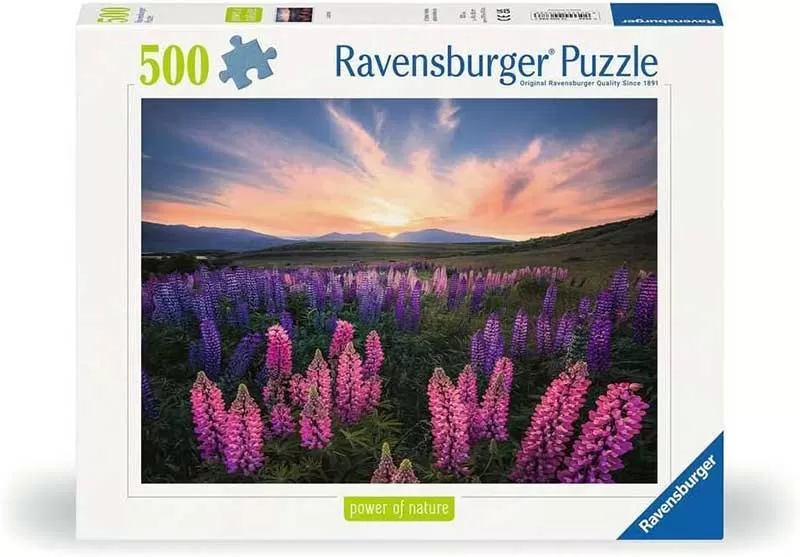 Puzzle slagalica 500 delova Polje rascvetane lupine Ravensburger 12000688